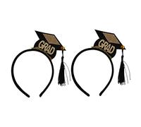 Healeved 3 Pièces Mini Chapeaux à Franges Bandeaux Chic pour Cheveux Accessoires de Fête Élégants pour Graduation Hoops Stylés pour Créer une Atmosphère Joyeuse