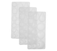 Healeved 3 Pièces Moule en Silicone Créatif pour Pendentifs en Résine Époxy Formes Cœur, Étoile, Lune et Ovale, Réutilisable Impressions Détaillées pour Décorations Artisanales