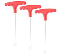 Healeved 3 Pièces Outil de Levier Crochet Rouge en Plastique et Fer pour Poupée Bjd pour Assemblage et Démontage Facile sans Endommager la Surface