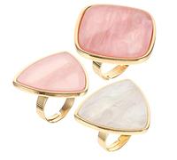 Healeved 3 Pièces Palette De Bagues Palette D'art D'ongle Plaque De Mélange Polonaise Mélange De Vernis à Ongles Plateau D'art De Vernis à Ongles Gel Palais Brillant Plateaux Trousse Résine