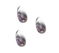 Healeved 3 Pièces Pendentifs Ovales Quartz Pendentifs de Chakra à Utiliser pour Fabrication de Bijoux Diy de Unique pour et Énergétique Couleur Aléatoire