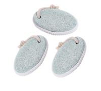Healeved 3 pièces Pierre Ovale Exfoliante pour Pierres Volcaniques Légères Élimination des Peaux Mortes et Callosités Soin Confortable pour Talons et Plantes Usage Maison