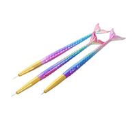 Healeved 3 Pièces Pinceaux De Revêtement D'art D'ongle UV Vernis À Ongles Gel Peinture Pinceau D'art D'ongle Stylo Pour De Longues Lignes Coups Courts Mélange De Détails