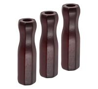 Healeved 3 Pièces Poignées de Foot en Bois Octogonales Universelles pour Table de Football, Confortables et Élégantes Embouts de Barre, Accessoire pour Jeu de Football
