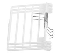 Healeved 3 Pièces Porte Fixe de Cage à Oiseaux en Plastique Blanc Ressorts, Accessoire Pratique et Facile à Retirer pour Propriétaires et Amateurs d'oiseaux