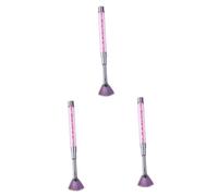 Healeved 3 Pièces stylo pour nail art brosse à ongles éventail stylo brosse à ongles pinceau de décoration d'ongles Stylo pinceau pour la conception d'ongles dessin au stylo à ongles rose