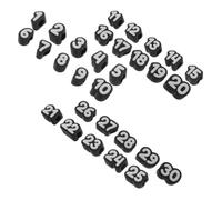 Healeved 30 Pièces Marqueurs à Crayon Numérotés 1-30 Réutilisables Pla | Étiquettes Solide Faciles à Insérer, Identification Claire en Classe, Résistantes à Manipulation Fréquente