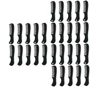 Healeved 30 Pièces Mini Peigne à Barbe Brosse à Lisser Les Cheveux Peignes Pour Cheveux Pour Hommes à Dents Fines De Massage Brosse à x Para Démêlant La Cire Plastique