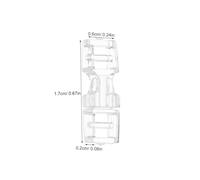 Healeved 30 Pièces Nail Extension Fasteners Transparent Plastic Buckles For Press Tips Detachable And Traceless Connectors For DIY Manicure Portable Nail Art Accessories