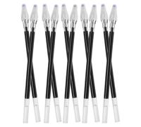 Healeved 30 Pièces Recharge de Stylo Pointe Facettée Noire en Plastique pour Stylo de Sculpture sur Bois, Rechange D’encre Fine, Ajustement Personnalisé, pour Étudiants