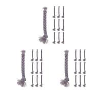Healeved 30 Pièces Tresses Pré-coupées pour Poupée Nain en Polyester Léger, Accessoires Artisanaux Faits Main pour Décoration de Fête de Noël et Fournitures de Loisirs Créatifs
