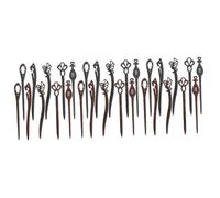Healeved 30pièces Bois Vintage Épingles à Cheveux Pour Chignons Accessoires De Coiffure De Style Ancien Parfaits Pour Tenues Traditionnelles Occasions Spéciales