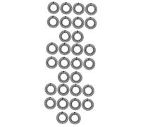 Healeved 30pièces Peigne Élastique Circulaire Plastique Bandeaux De Cheveux Pratiques Pour Sport Maquillage Et Accessoires Capillaires Non-glissants