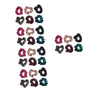 Healeved 30pièces Scrunchies Élastiques Colorés Pour Femmes Et Filles Accessoires De Cheveux Pour Réaliser Des Chignons Et Tresses Parfaits Pour Toutes Occasions