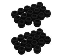 Healeved 32 Pièces Accessoire de Foot Noir en Plastique Design Barrel, Compatible Précise pour Protection Usure, pour Bars et Familles