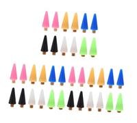 Healeved 36 Pièces tête de cire de stylo de forage point cueilleur de cire de perles d'ongle art Non decoration ongle décoration ongles outils manucure tête de coupe-ongles tête de rechange