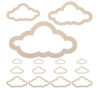 Healeved 36pcs Mini Cadre Attrape-rêves en Bois Nuage Shaped pour Décorations de Nuages Suspendus Décoration Murale DIY Home Décor Chambre D'garçon et Filles