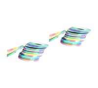 Healeved 36rouleaux Ruban Autocollant Pour Nail Art Décoration Brillante Pour Manucure Couleurs Mélangées