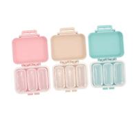 Healeved 3pièces Boite Pilule Portable Compartiments Etanche Pour Medicaments Avec Etui Medicaments Compact Et Pour Voyage