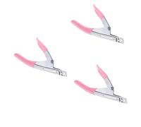 Healeved 3pièces Ciseaux De Manucure u Acier Inoxydable Pour Coupeur De Ligne Pour Art Ongulaire Trimmer Pour Naturels Gel Et Acrylique Outil De Découpe Français