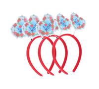 Healeved 3pièces Décoration De Fête Aime Maman Accessoires Pour -tête Forme De Cœur Fleur Accessoires Photo Pour Fête Des Mères