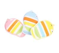 Healeved 3pièces Éponge de Bain pour Fleur de Bain pour Nourrissons Serviettes pour Balles de Portables Éponge de Pratique pour Accessoires de Douche