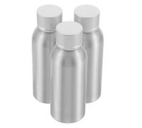 Healeved 3pièces Flacons De Voyage Aluminium De Lot Pour Gel Douche Et Soins Peau Avec Bouchons à Vis Étanches Et Rechargeables