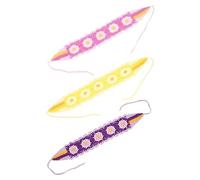 Healeved 3pièces Floral Headbands Colored Flower Hairbands Breathable and Washable Cloth Hair Accessories for Women and Girls