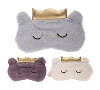 Healeved 3pièces Masque De Sommeil Portable Lot De Cache-yeux Confortable Forme De Chat Pour Sieste Tranquille Maison Ou Au Bureau Pour Étudiants Et Professionnels
