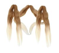 Healeved 3pièces Perruques Synthétiques Longues Extensions De Cheveux Tressés Fils De Basse Température Cheveux -étendus Pour Tresses Et Africanes