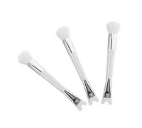 Healeved 3pièces Pinceaux Blush Et Contouring à Double Extrémité Poils Souples Pinceau Contour Nez Forme De u Outils De Maquillage Portables Pour Visage