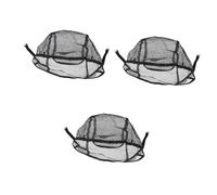 Healeved 3pièces Snood Perruque Unisexe Maille Respirante Noir Bonnet Léger Et Confortable Pour Maintenir Les Cheveux Place