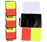 Healeved 4 Ensembles Kit D'arbitre Multifonction pour Football avec Cartes Arbitre en PVC et PU, Design Compact Incassable, avec Portefeuille Spécial pour Entraînement Sportif Scolaire