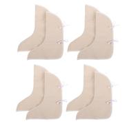 Healeved 4 Paires De Surchaussures De Sécurité pour Soudeur - Protection des Pieds De Soudeur - Beige