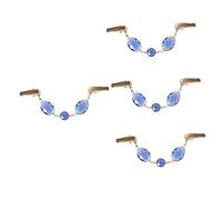 Healeved 4 Pièces agrafe de robe pinces à vêtements clip de cardigan pinces à cardigan ou fermoir clips de serrage pour le de la robe pince à foulard strass Blue