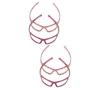 Healeved 4 Pièces bandeau de lunettes hair band hair charms lunettes bandeau hair toppers Bandeau lunettes accessoires de cheveux pour femmes bandeaux filles ordinateur