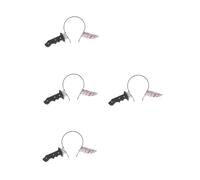 Healeved 4 Pièces Bandeau Halloween Femme Couteau Factice Plastique Durable Accessoire Sanglant pour Fête et Mascarade