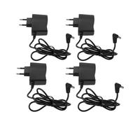 Healeved 4 Pièces Chargeur pour Balance Électronique Noir, Chargeur Batterie Lithium Portable en Plastique et Métal, Sécurité Garantie, Compatible pour Balance Commerciale à la Maison et