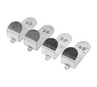 Healeved 4 Pièces Clips de Fixation en Acier Inoxydable pour Étagères de Congélateur et Réfrigérateur, Design à Double Crochet, Compatible pour Réfrigérateurs Domestiques, Sécurise et