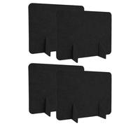 Healeved 4 Pièces Cloison de Bureau Feutre Insonorisant Séparateurs de Table Autoportants pour Espace Travail Restaurant Bureau Cloisons de Confidentialité Pratiques et Faciles à Installer