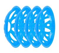 Healeved 4 Pièces Cônes de Football Portables en PE Bleu pour Entraînement Sportif Couleur Vive et Résistance la Décoloration, pour Matchs et Loisirs
