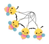 Healeved 4 Pièces Corde De Téléphone Mobile Petit Pendentif Sangle De Charme De Téléphone Pendentif De Charme De Téléphone Décoration Suspendue Pour Téléphone Pendentif Mobile Gel De Silice