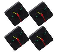 Healeved 4 Pièces Kit de Mouvement Horloge à Quartz Silencieux avec Aiguilles, Plastique Solide, Installation Facile DIY pour Bureaux et Salles de Classe
