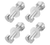 Healeved 4 Pièces Lot de 4 Vis de Fixation pour Cellule Phono M2,5 X 10,5 en Alliage D’aluminium, Petites Vis de Fixation du Porte-cellule Compatibles Platine Vinyle, Matériel de Réparation