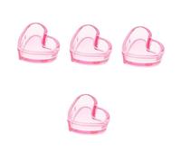Healeved 4 Pièces Outils De Manucure Distributeur Bol Outil De Nettoyage Des Ongles Bouts D'ongles Coupe De Plat à Ongles Manucure Verrerie Pour Nail Art Fournitures Tondeuse Un Verre Rose
