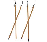 Healeved 4 Pièces Pinceau de Calligraphie Chinoise pour Étudiants, Petit | Écriture et Calligraphie Chinoise, Léger, Peut être Suspendu pour Sécher, Usage Aquarelle