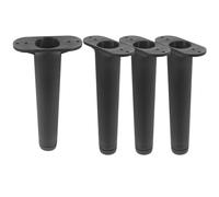 Healeved 4 Pièces Support et Central Lit en Réglable pour Cadre Acier Plastique Noir Trous de Vis Aléatoires, Capacité de Charge Élevée Installation Facile, Hauteur 18-20cm