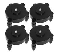 Healeved 4 Pièces Support Réglable pour Niveau Base Pivotante Alliage Aluminium avec Micro-réglage Précis pour Accessoires de Niveau et Trépied