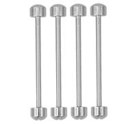 Healeved 4 Pièces Watch Strap Screw Tube Rods Inner Diameter Steel for Secure Band Connection and Repair Watch Repair Accessories