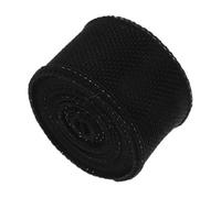 Healeved 4 Rouleaux Ruban Lin Noir avec Fil Câblé Mètres Chacun pour Créations Artisanales et Décorations de Noël